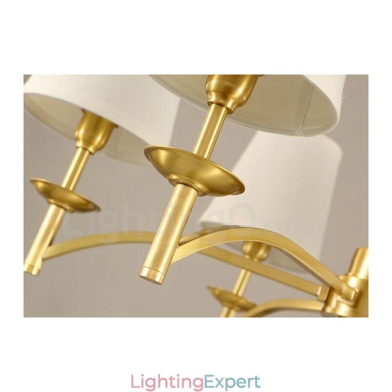 6 Light Rustic Lodge Integrated Metal Chandelier