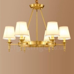 6 Light Rustic Lodge Integrated Metal Chandelier
