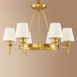 6 Light Rustic Lodge Integrated Metal Chandelier