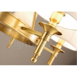 6 Light Rustic Lodge Integrated Metal Chandelier
