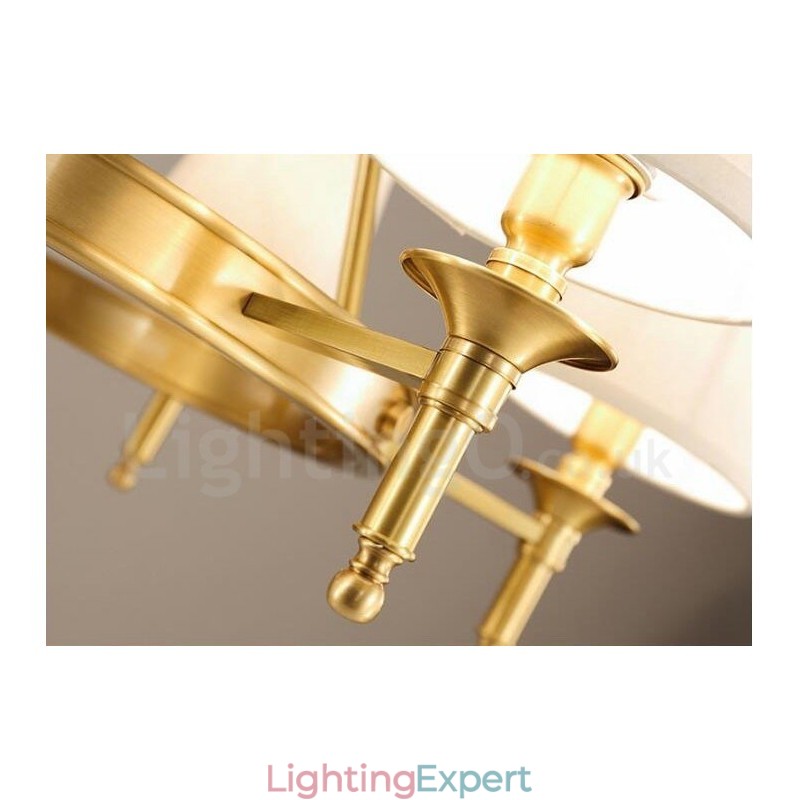 6 Light Rustic Lodge Integrated Metal Chandelier