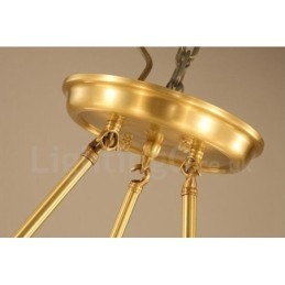 6 Light Rustic Lodge Integrated Metal Chandelier