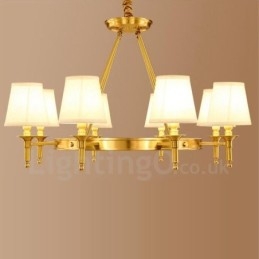 8 Light Rustic Lodge Integrated Metal Chandelier