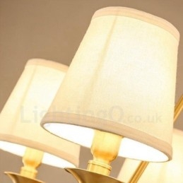 8 Light Rustic Lodge Integrated Metal Chandelier