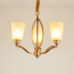 3 Light Rustic Lodge Integrated Metal Copper Chandelier