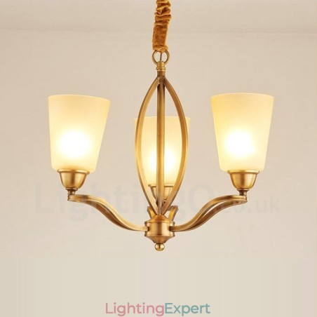 3 Light Rustic Lodge Integrated Metal Copper Chandelier