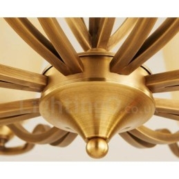 6 Light Rustic Lodge Integrated Metal Chandelier