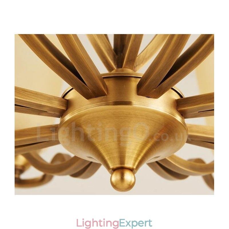 6 Light Rustic Lodge Integrated Metal Chandelier