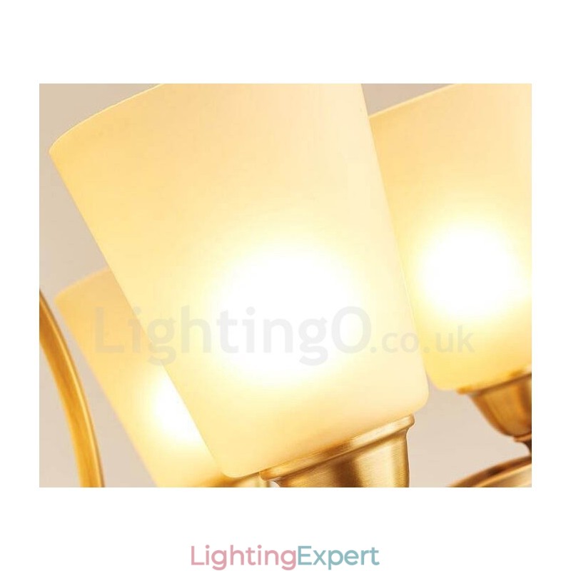 6 Light Rustic Lodge Integrated Metal Chandelier