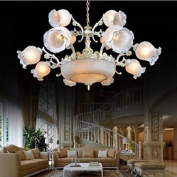 Chandelier Traditional Classic Vintage Retro Metal