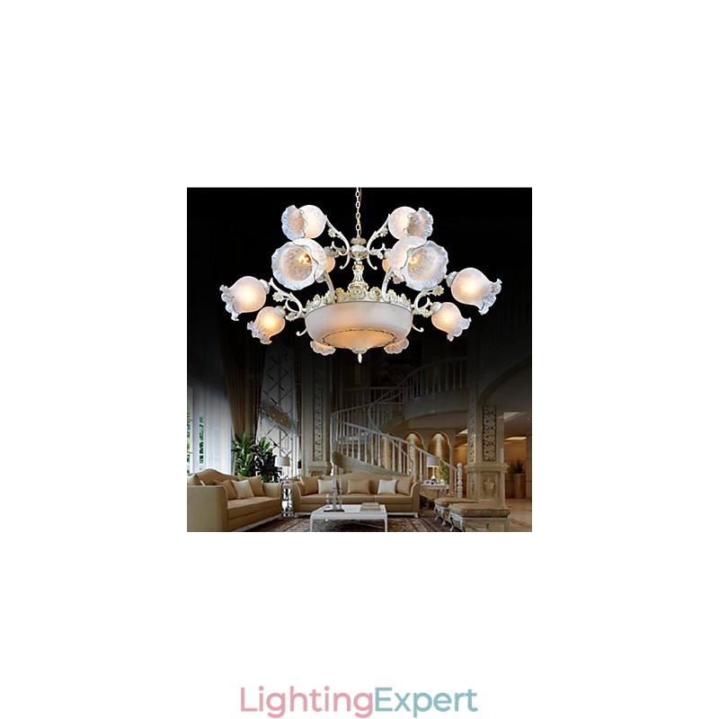 Chandelier Traditional Classic Vintage Retro Metal