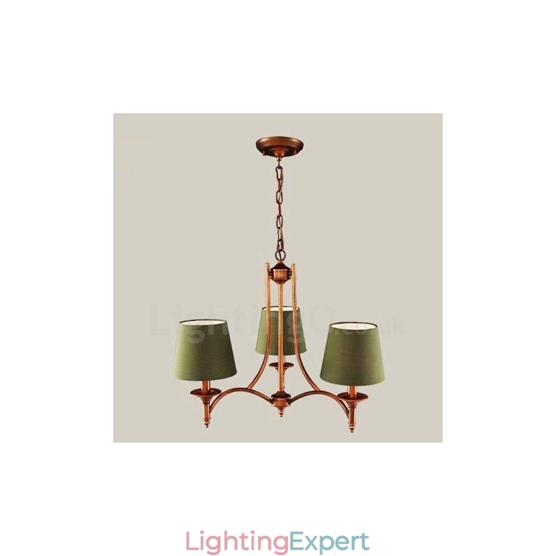 3 Light Rustic Lodge Integrated Metal Chandelier