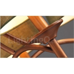 8 Light Rustic Lodge Integrated Metal Chandelier