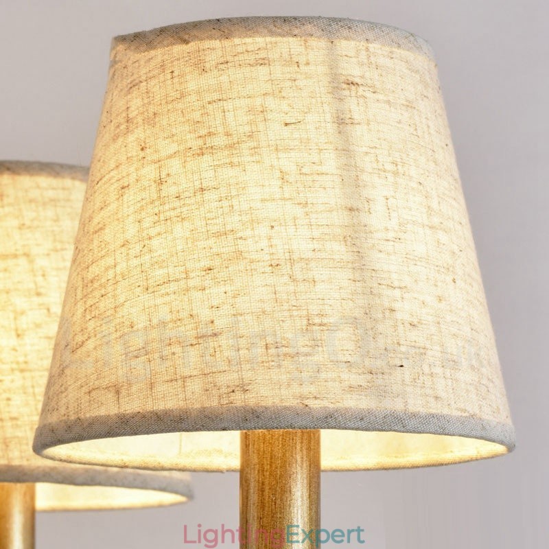 8 Light Rustic Lodge Integrated Metal Chandelier