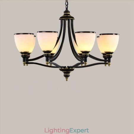 8 Light Rustic Lodge Integrated Metal Chandelier 8 Light Rustic Lodge Integrated Metal Chandelier