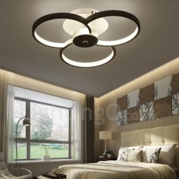 3 Light Modern Contemporary Integrated Metal Chandelier