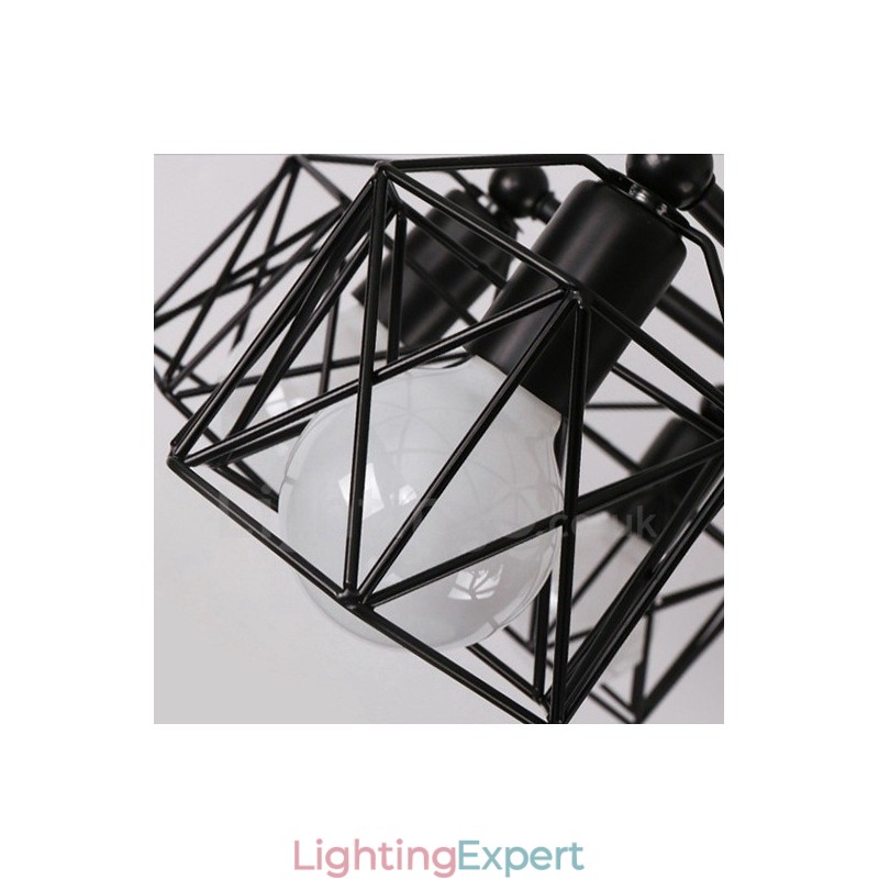 8 Light Rustic Lodge Integrated Chandelier