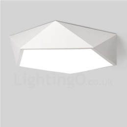 Modern Contemporary Integrated Integrated Metal Flush Mount Light