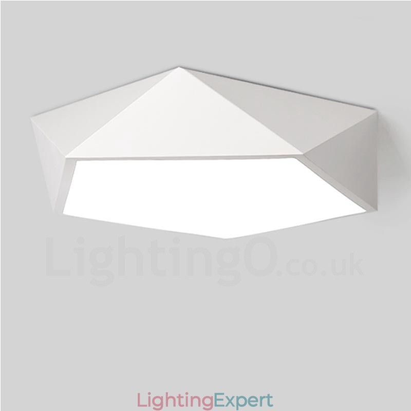 Modern Contemporary Integrated Integrated Metal Flush Mount Light