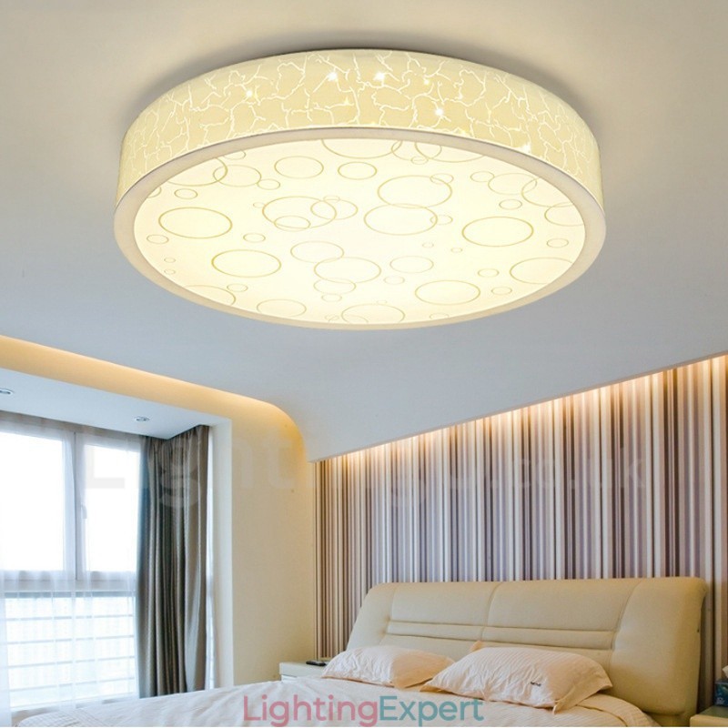 Modern Contemporary Integrated Metal Flush Mount Light