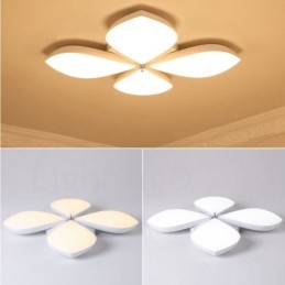 4 Light Modern Contemporary Integrated Metal Flush Mount Light