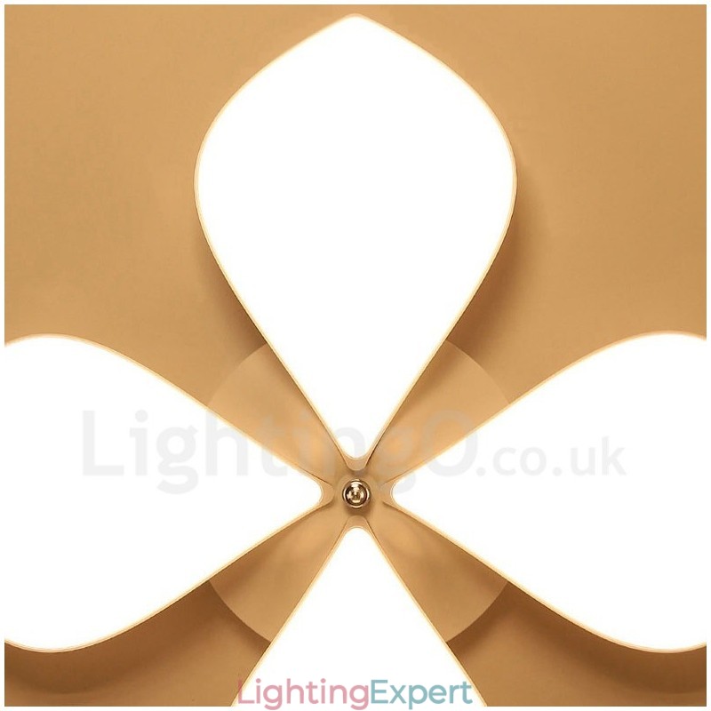 4 Light Modern Contemporary Integrated Metal Flush Mount Light