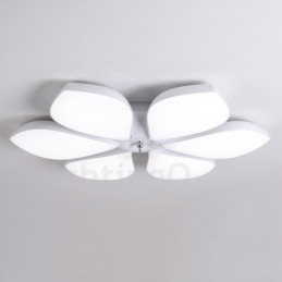 6 Light Modern Contemporary Integrated Metal Flush Mount Light