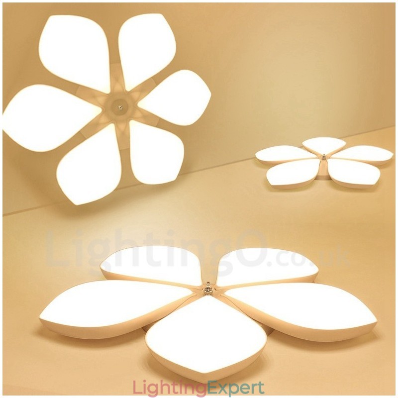 6 Light Modern Contemporary Integrated Metal Flush Mount Light