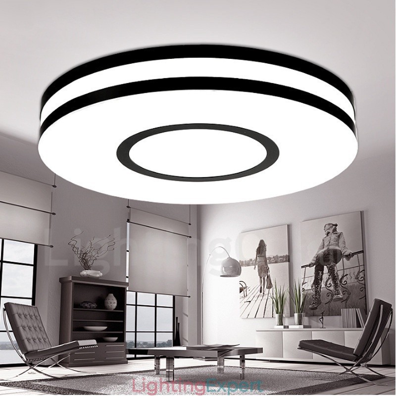 Modern Contemporary Integrated Metal Flush Mount Light
