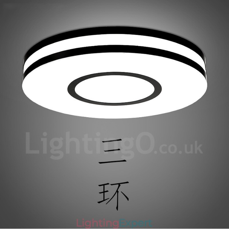 Modern Contemporary Integrated Metal Flush Mount Light