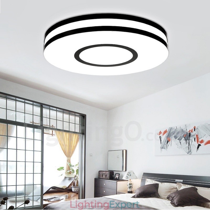 Modern Contemporary Integrated Metal Flush Mount Light