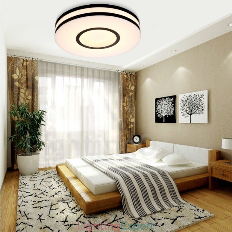 Modern Contemporary Integrated Metal Flush Mount Light