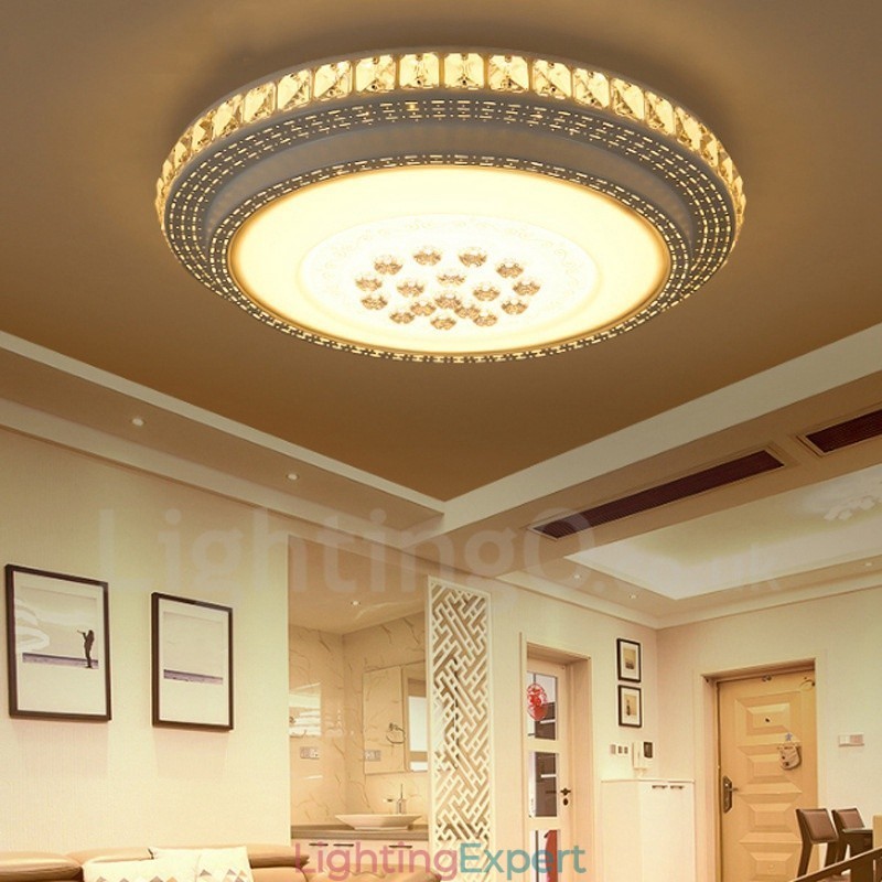 Modern Contemporary Integrated Bath Metal Flush Mount Light