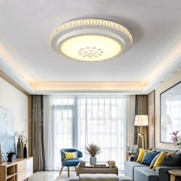 Modern Contemporary Integrated Bath Metal Flush Mount Light