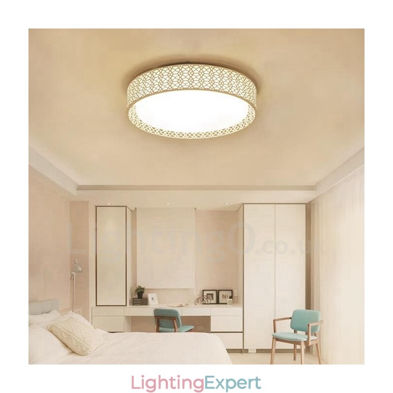 Modern Contemporary Integrated Metal Flush Mount Light