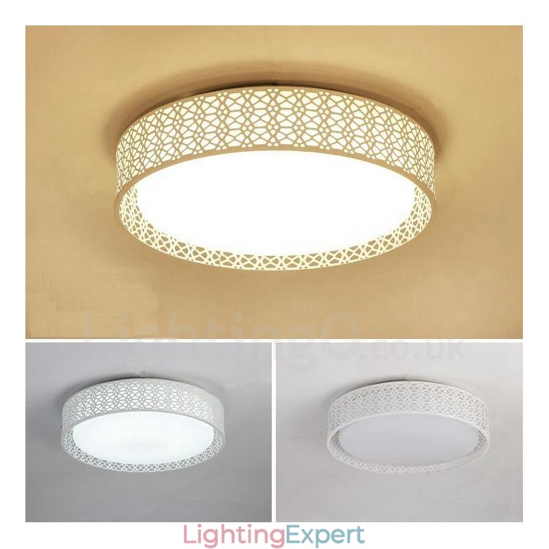 Modern Contemporary Integrated Metal Flush Mount Light