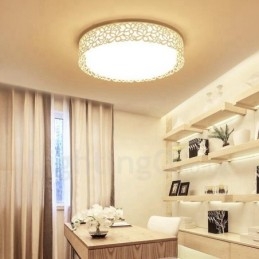 Modern Contemporary Integrated Metal Flush Mount Light