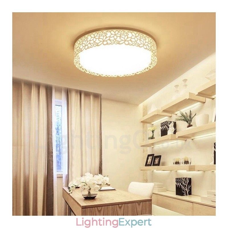 Modern Contemporary Integrated Metal Flush Mount Light