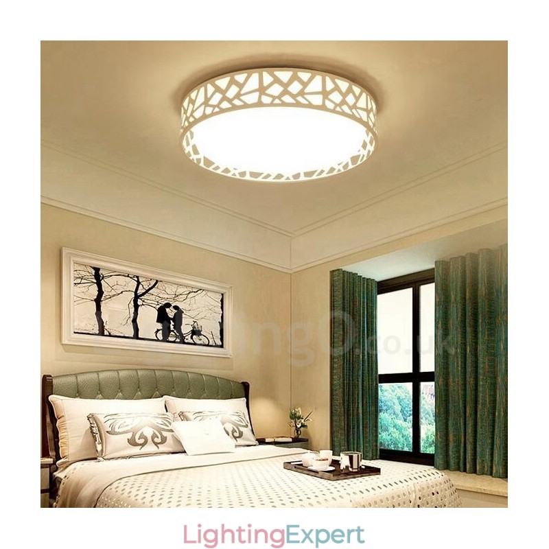 Modern Contemporary Integrated Metal Flush Mount Light