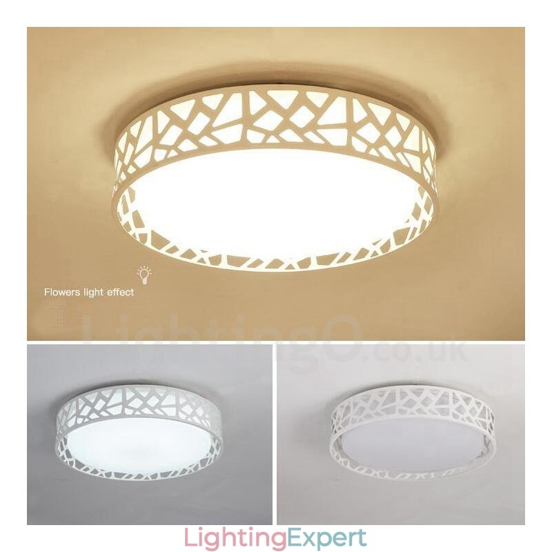 Modern Contemporary Integrated Metal Flush Mount Light