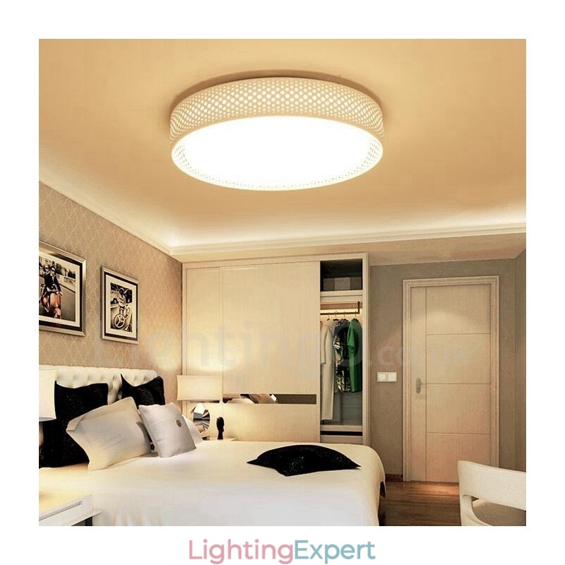 Modern Contemporary Integrated Metal Flush Mount Light