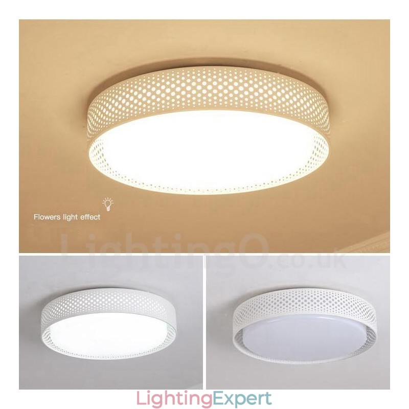 Modern Contemporary Integrated Metal Flush Mount Light