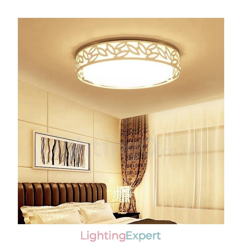 Modern Contemporary Integrated Metal Flush Mount Light