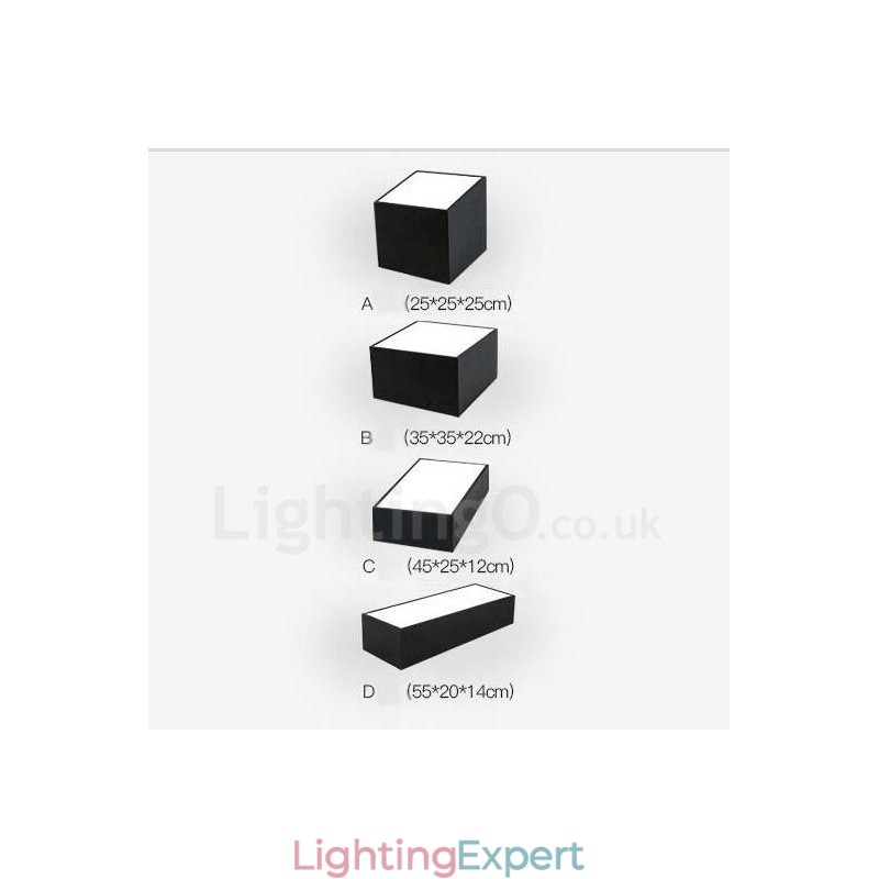 Modern Contemporary Integrated Metal Flush Mount Light
