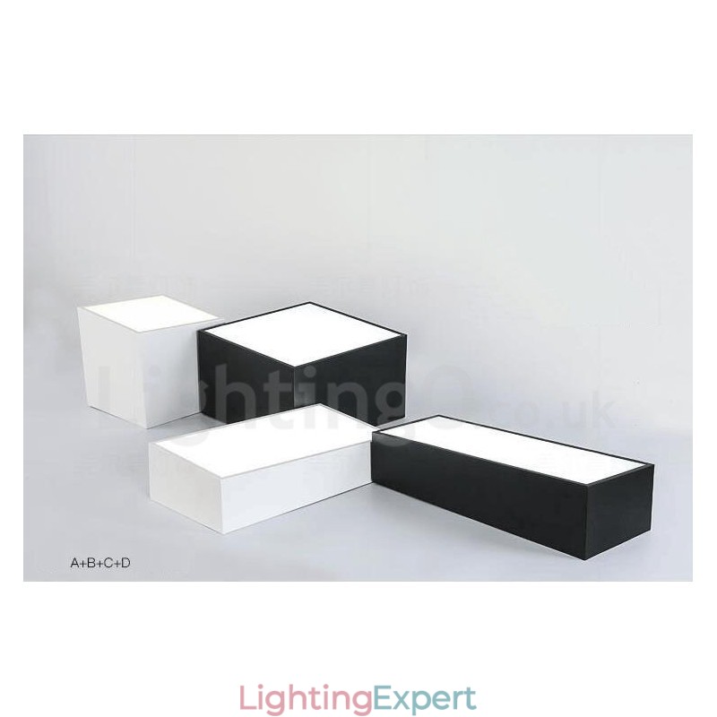 Modern Contemporary Integrated Metal Flush Mount Light