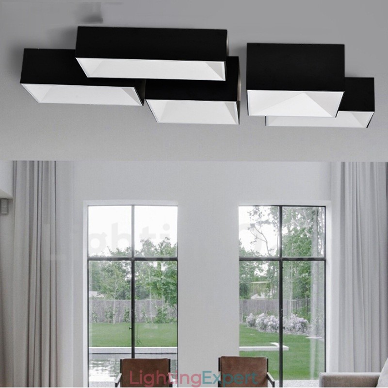Modern Contemporary Integrated Metal Flush Mount Light