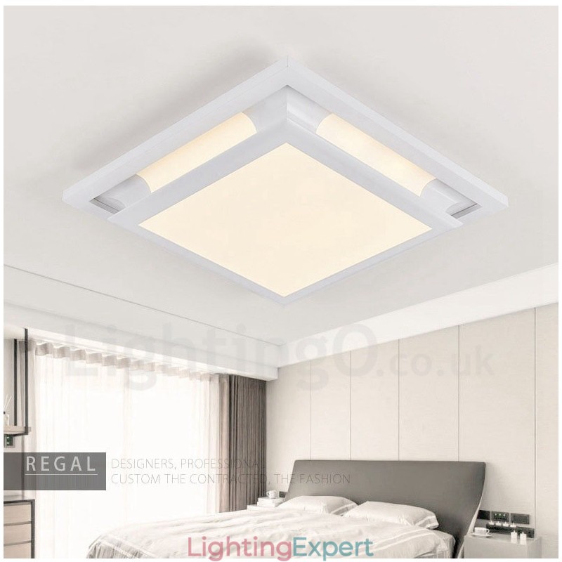 Modern Contemporary Integrated Metal Flush Mount Light
