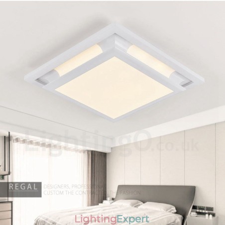 Modern Contemporary Integrated Metal Flush Mount Light Modern Contemporary Integrated Metal Flush Mount Light
