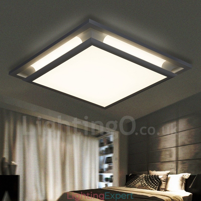 Modern Contemporary Integrated Metal Flush Mount Light