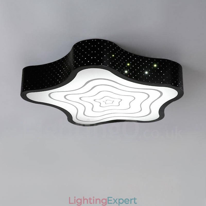 Modern Contemporary Integrated Metal Flush Mount Light